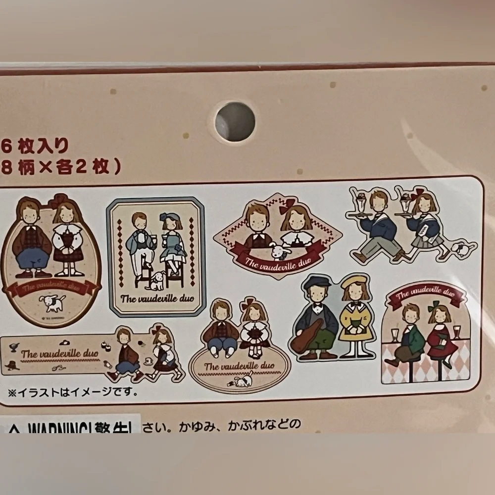 Sanrio Vaudeville Duo Sticker Pack - Picture 3 of 5